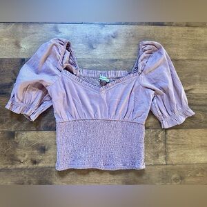 Abercrombie and Fitch, size small cropped blouse.